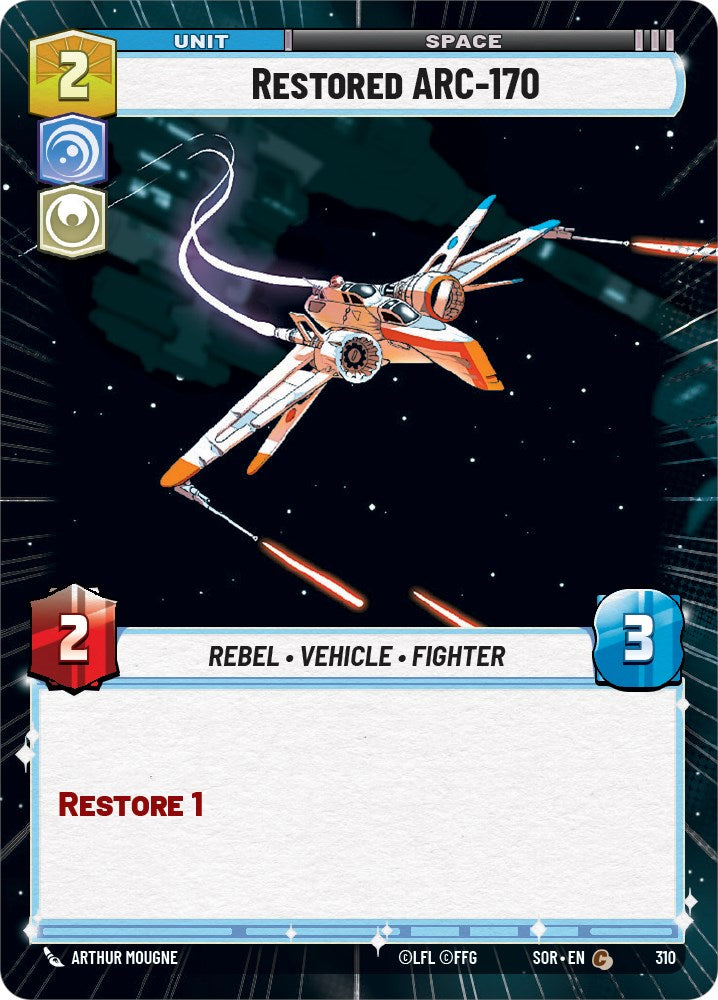 Restored ARC-170 (Hyperspace) (310) [Spark of Rebellion] | Exor Games New Glasgow