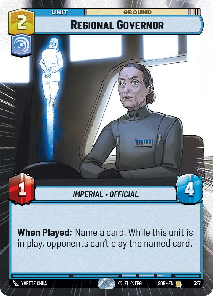 Regional Governor (Hyperspace) (327) [Spark of Rebellion] | Exor Games New Glasgow