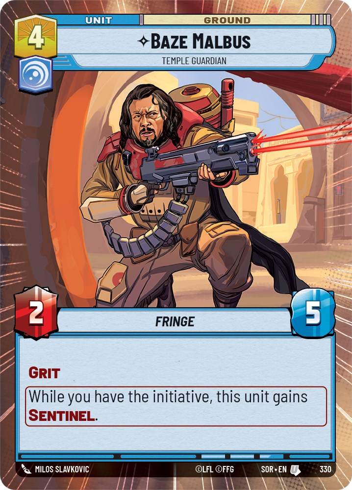 Baze Malbus - Temple Guardian (Hyperspace) (330) [Spark of Rebellion] | Exor Games New Glasgow