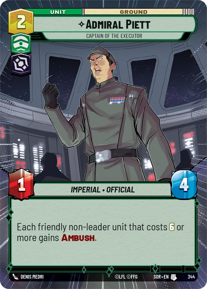 Admiral Piett - Captain of the Executor (Hyperspace) (344) [Spark of Rebellion] | Exor Games New Glasgow