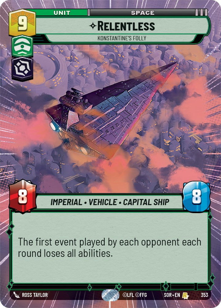 Relentless - Konstantine's Folly (Hyperspace) (353) [Spark of Rebellion] | Exor Games New Glasgow