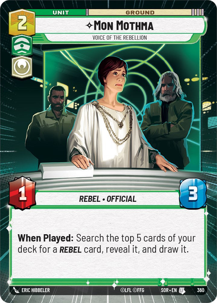 Mon Mothma - Voice of the Rebellion (Hyperspace) (360) [Spark of Rebellion] | Exor Games New Glasgow