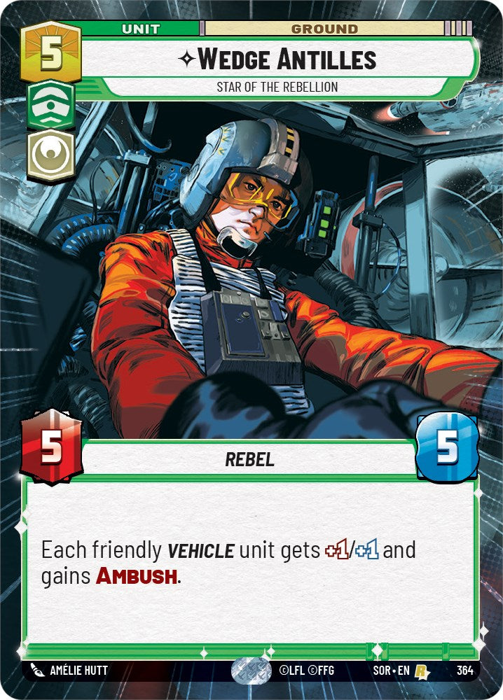 Wedge Antilles - Star of the Rebellion (Hyperspace) (364) [Spark of Rebellion] | Exor Games New Glasgow