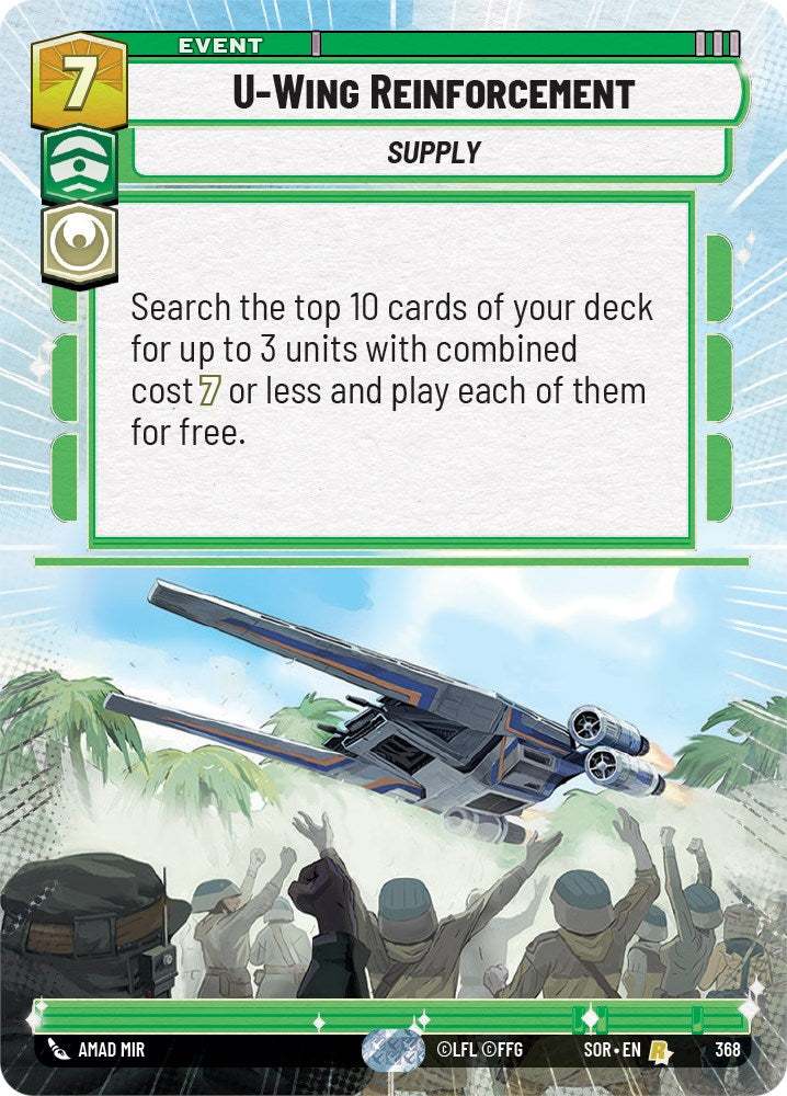U-Wing Reinforcement (Hyperspace) (368) [Spark of Rebellion] | Exor Games New Glasgow