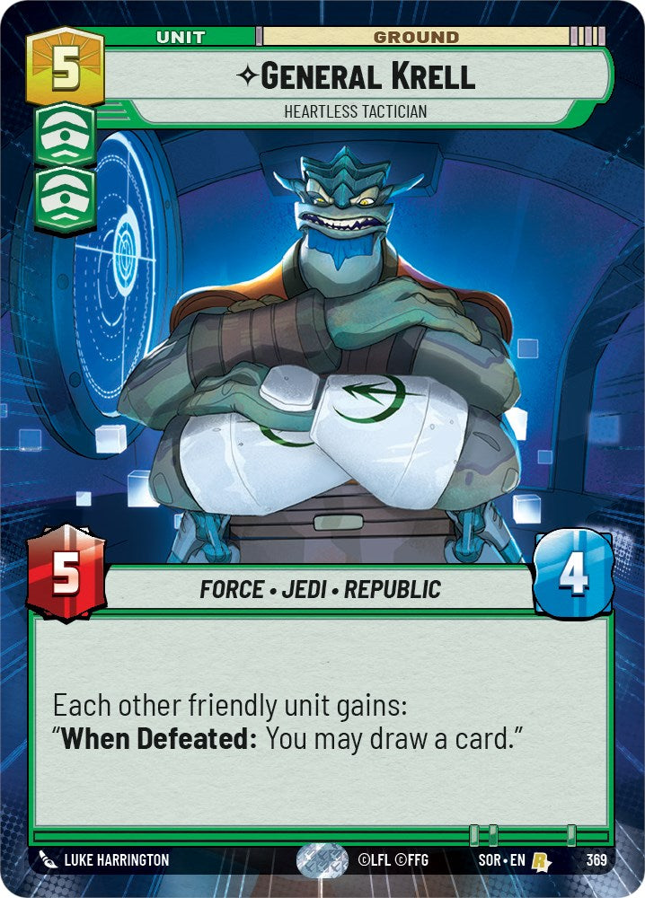 General Krell - Heartless Tactician (Hyperspace) (369) [Spark of Rebellion] | Exor Games New Glasgow