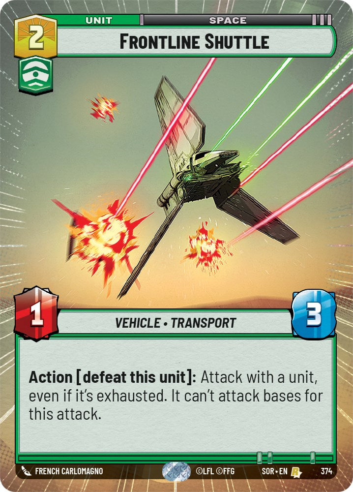 Frontline Shuttle (Hyperspace) (374) [Spark of Rebellion] | Exor Games New Glasgow