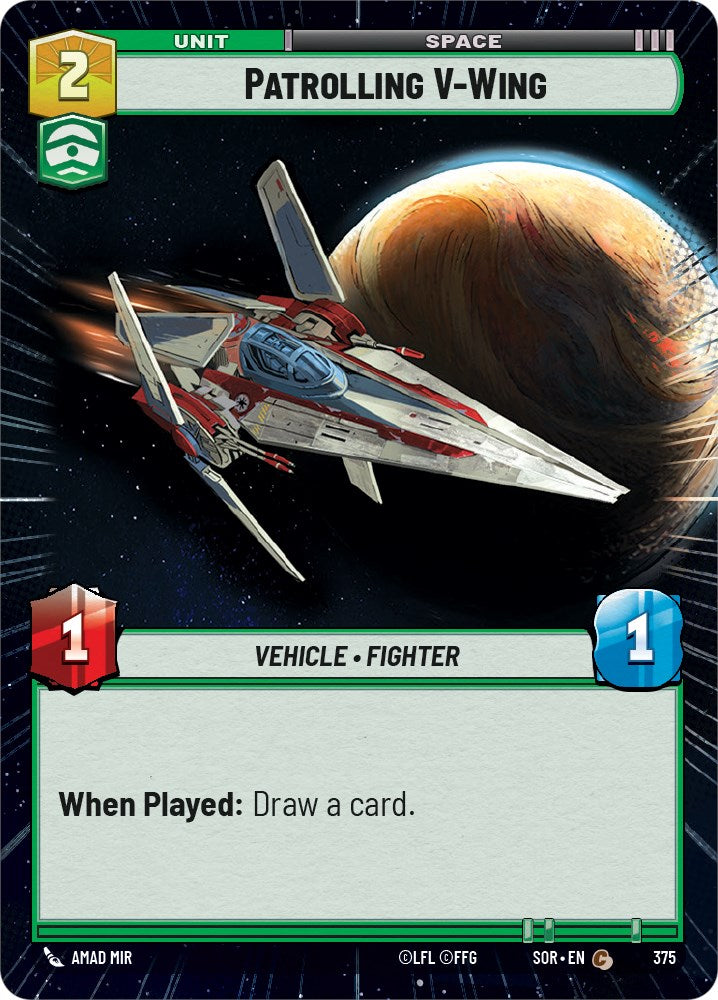Patrolling V-Wing (Hyperspace) (375) [Spark of Rebellion] | Exor Games New Glasgow