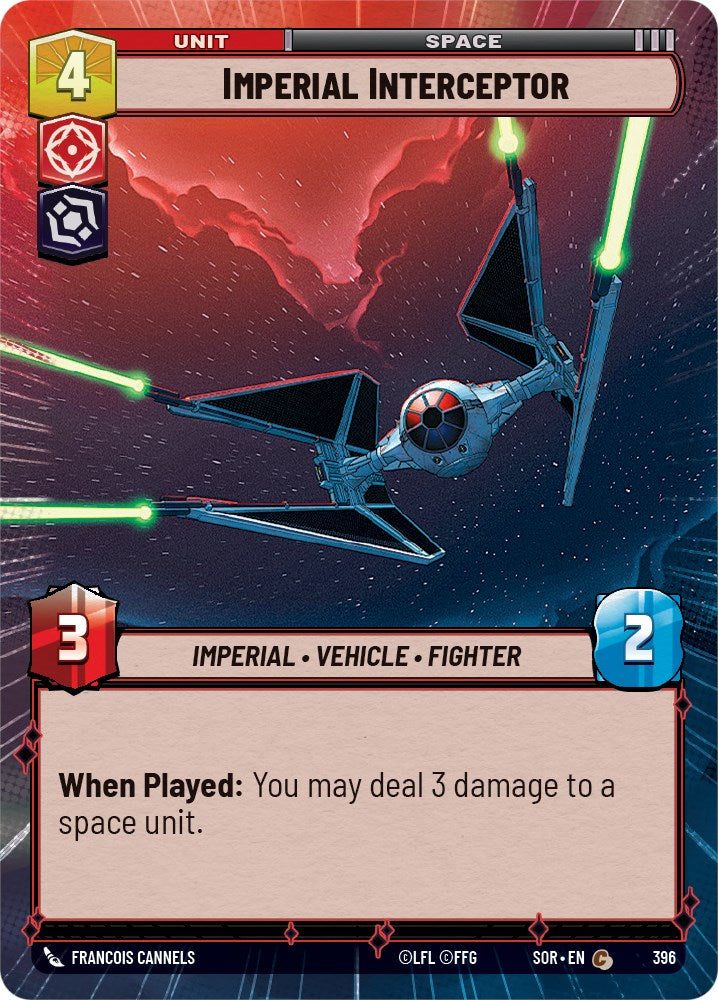 Imperial Interceptor (Hyperspace) (396) [Spark of Rebellion] | Exor Games New Glasgow