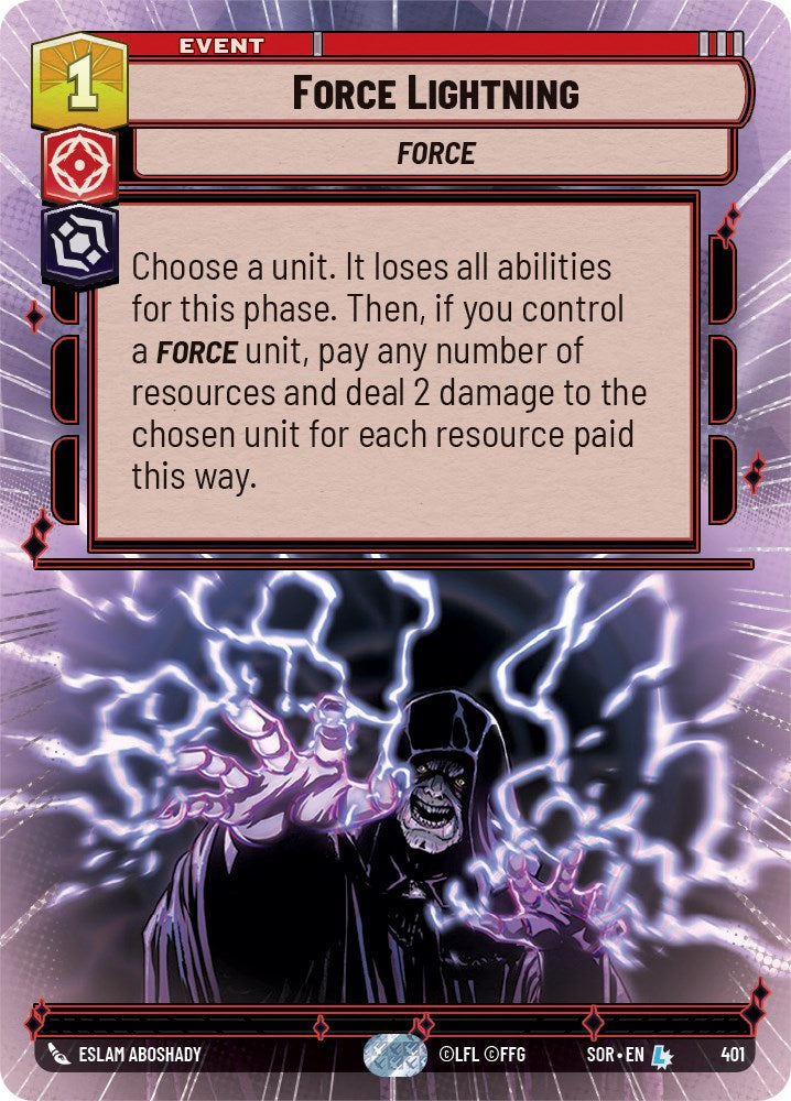 Force Lightning (Hyperspace) (401) [Spark of Rebellion] | Exor Games New Glasgow