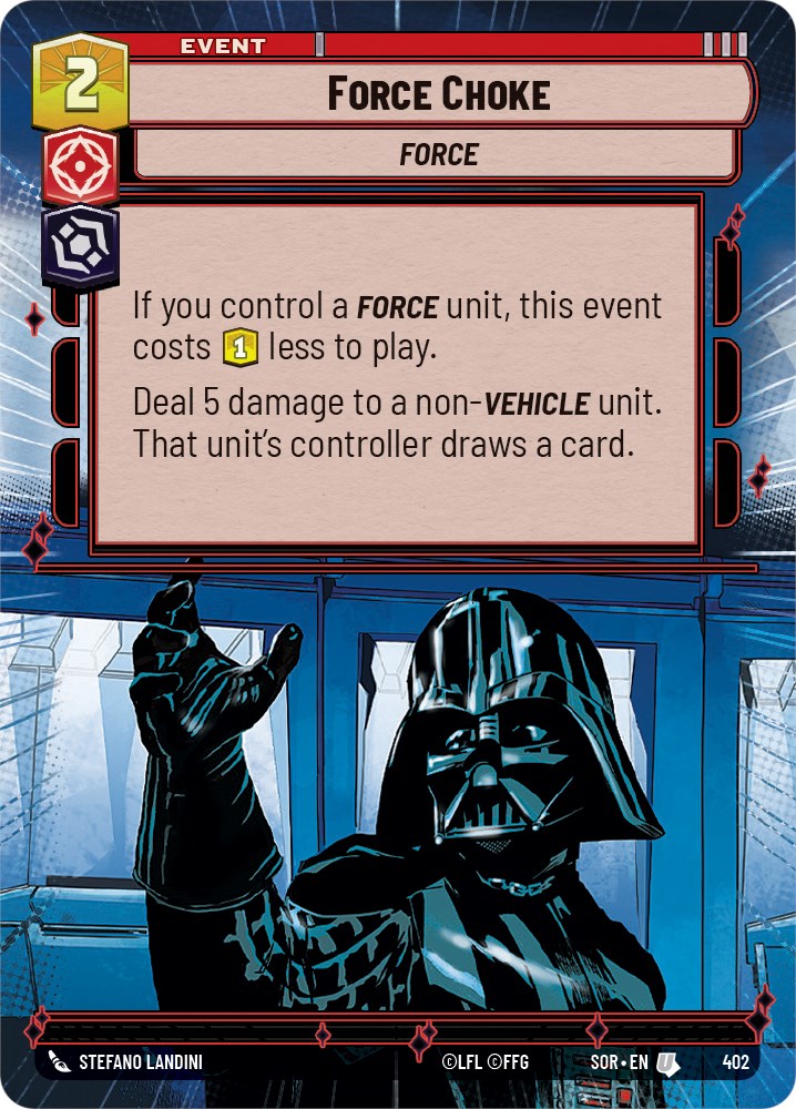 Force Choke (Hyperspace) (402) [Spark of Rebellion] | Exor Games New Glasgow