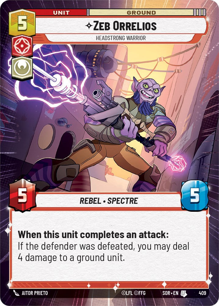 Zeb Orrelios - Headstrong Warrior (Hyperspace) (409) [Spark of Rebellion] | Exor Games New Glasgow