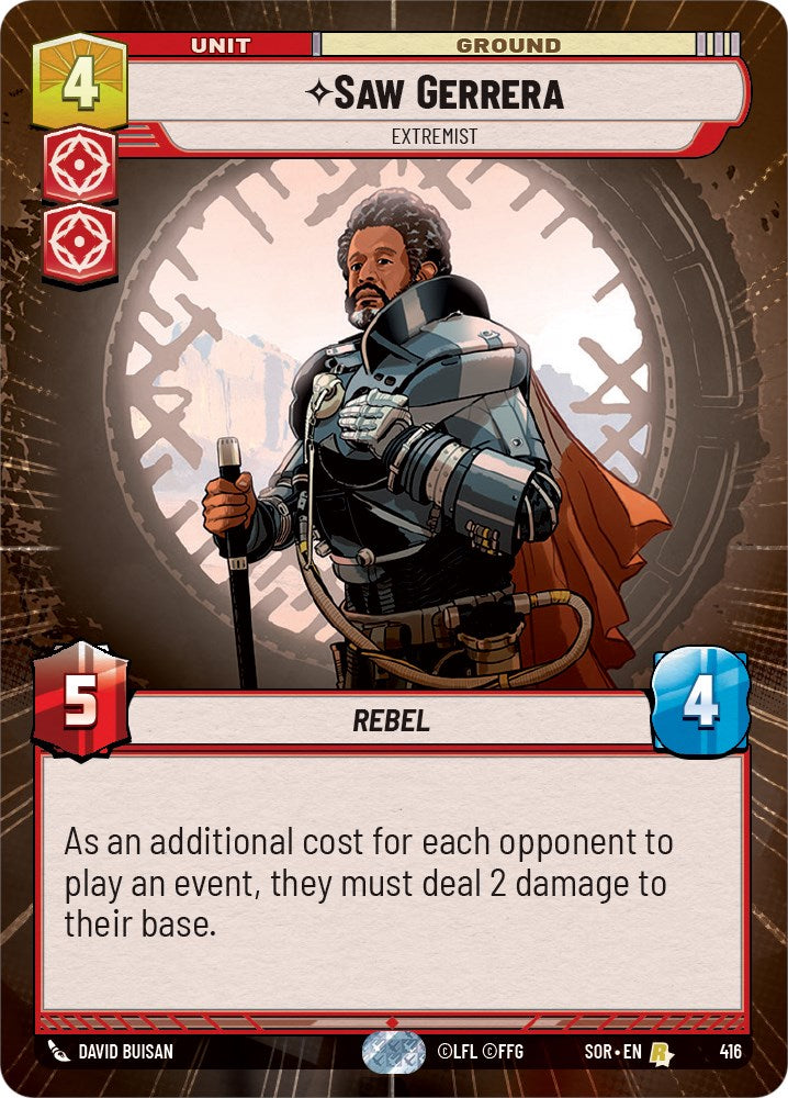 Saw Gerrera - Extremist (Hyperspace) (416) [Spark of Rebellion] | Exor Games New Glasgow