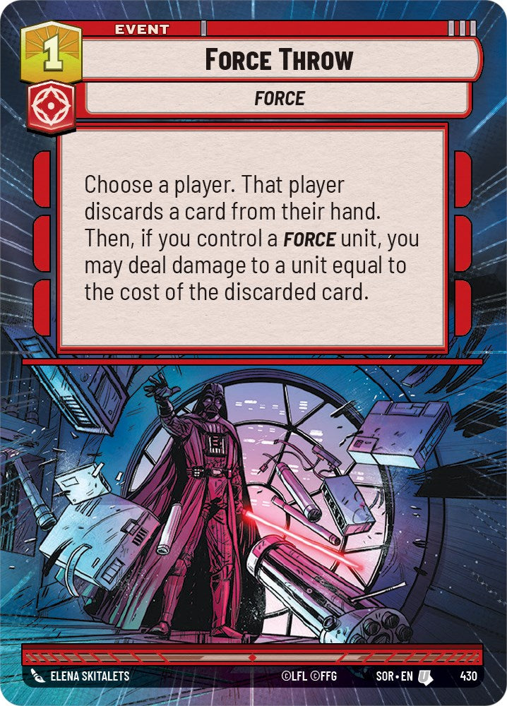 Force Throw (Hyperspace) (430) [Spark of Rebellion] | Exor Games New Glasgow