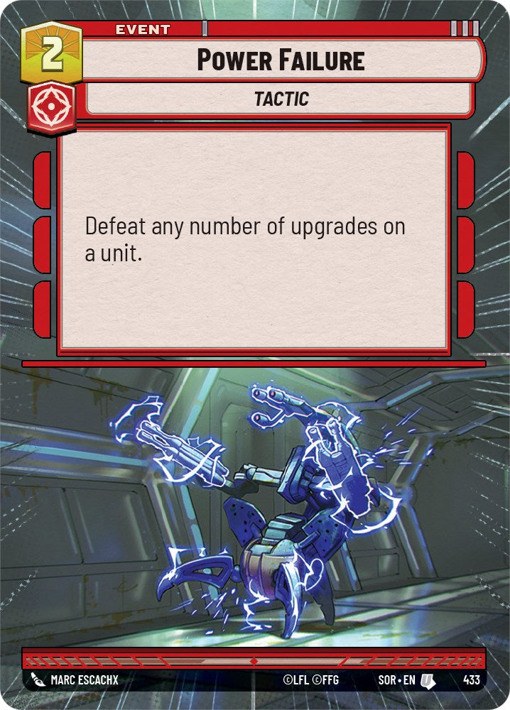 Power Failure (Hyperspace) (433) [Spark of Rebellion] | Exor Games New Glasgow