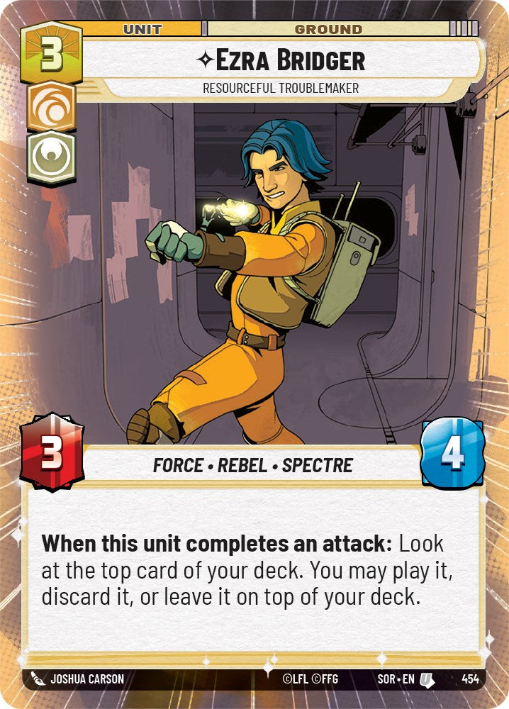 Ezra Bridger - Resourceful Troublemaker (Hyperspace) (454) [Spark of Rebellion] | Exor Games New Glasgow