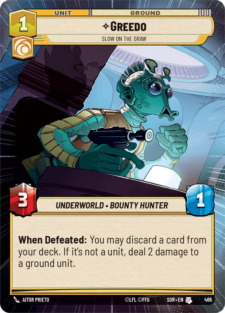 Greedo - Slow on the Draw (Hyperspace) (466) [Spark of Rebellion] | Exor Games New Glasgow