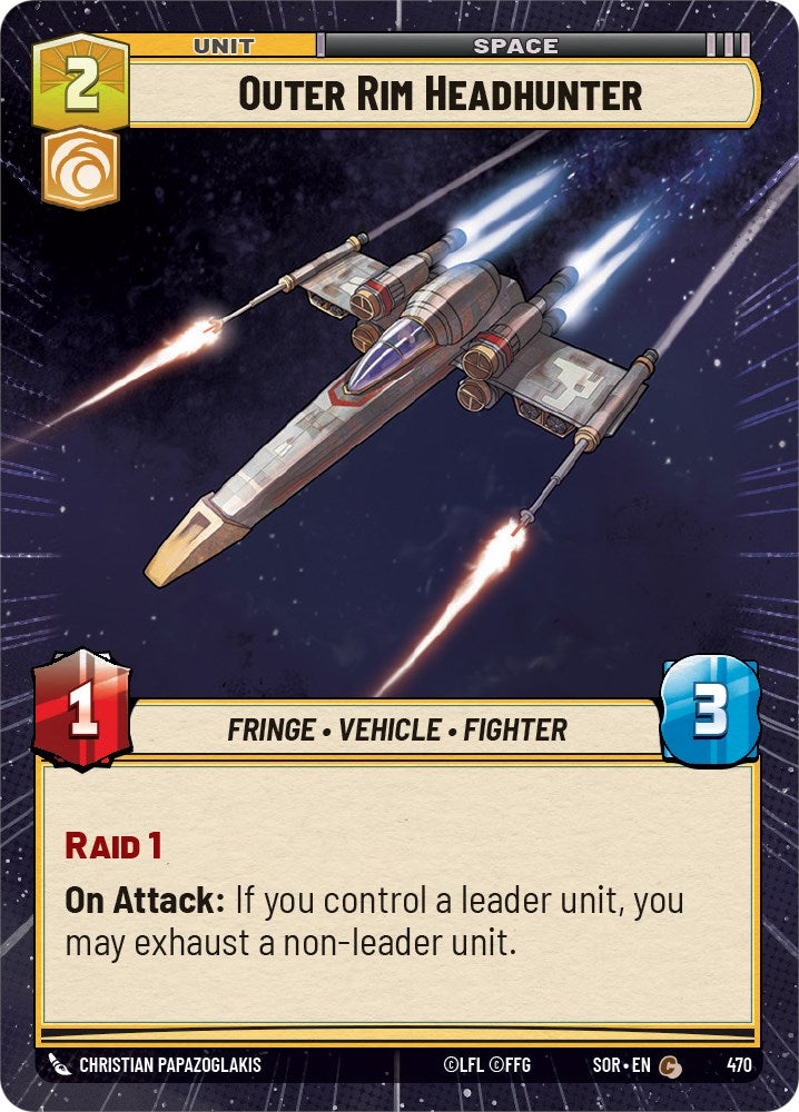 Outer Rim Headhunter (Hyperspace) (470) [Spark of Rebellion] | Exor Games New Glasgow