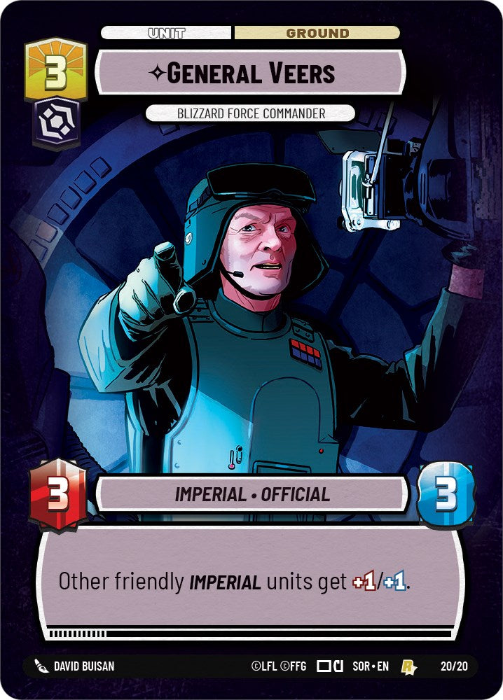 General Veers - Blizzard Force Commander (20/20) [Spark of Rebellion: Weekly Play] | Exor Games New Glasgow
