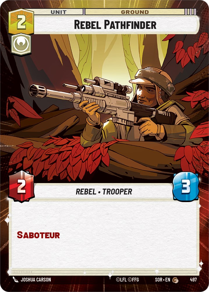 Rebel Pathfinder (Hyperspace) (497) [Spark of Rebellion] | Exor Games New Glasgow