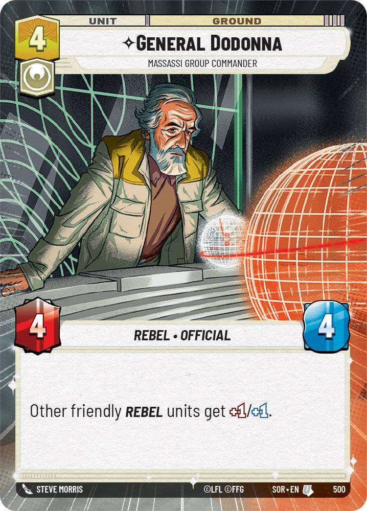 General Dodonna - Massassi Group Commander (Hyperspace) (500) [Spark of Rebellion] | Exor Games New Glasgow