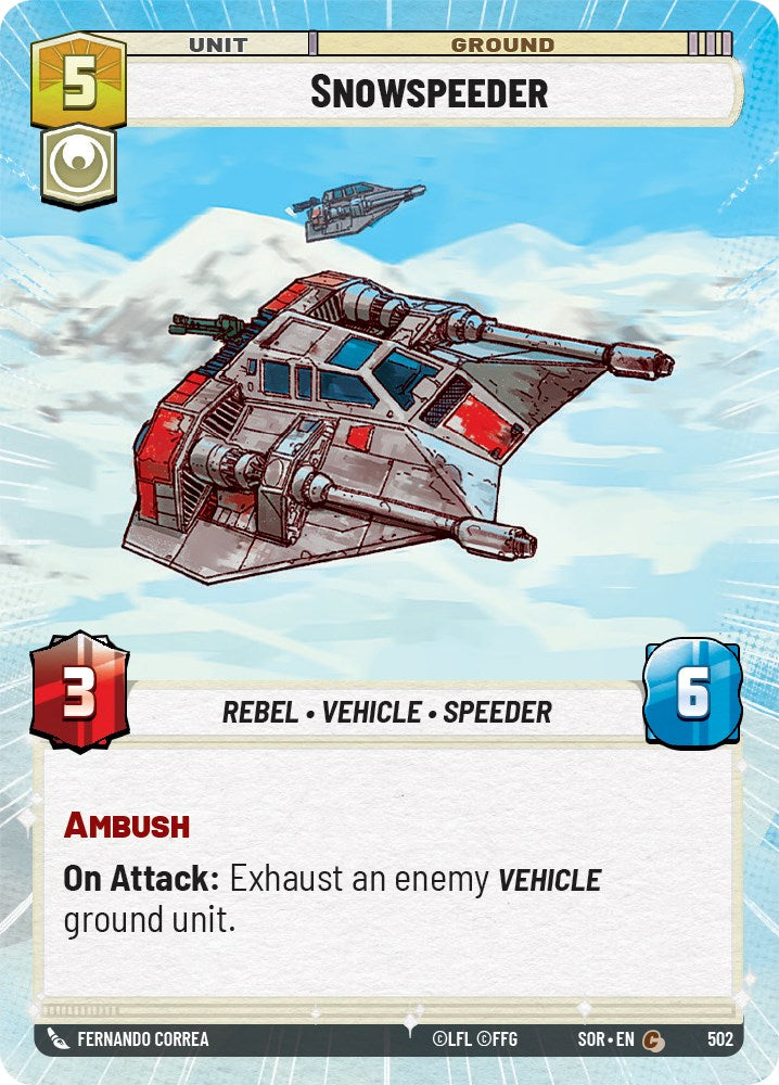 Snowspeeder (Hyperspace) (502) [Spark of Rebellion] | Exor Games New Glasgow