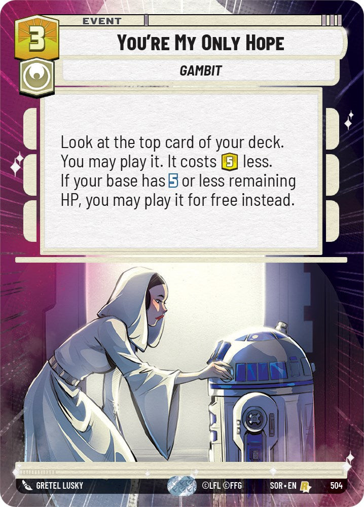 You're My Only Hope (Hyperspace) (504) [Spark of Rebellion] | Exor Games New Glasgow