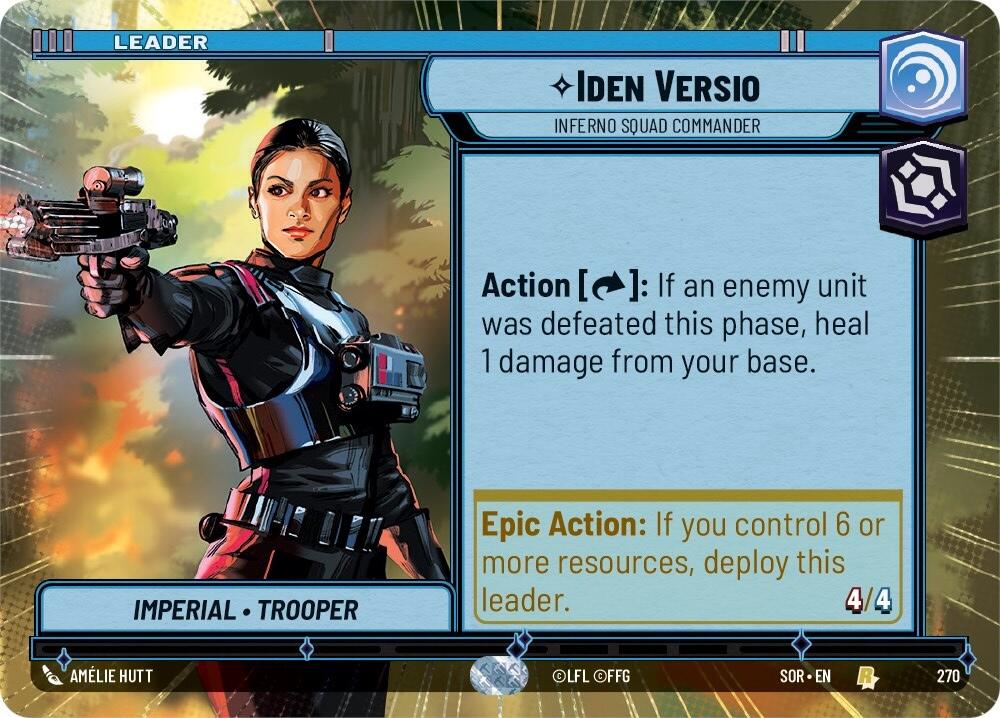 Iden Versio - Inferno Squad Commander (Hyperspace) (270) [Spark of Rebellion] | Exor Games New Glasgow