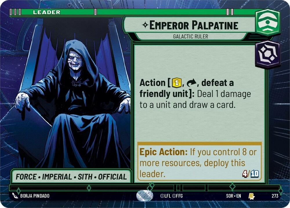 Emperor Palpatine - Galactic Ruler (Hyperspace) (273) [Spark of Rebellion] | Exor Games New Glasgow