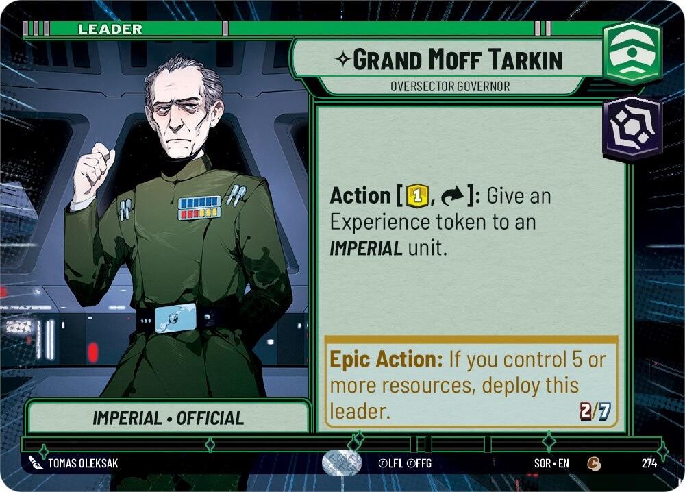 Grand Moff Tarkin - Oversector Governor (Hyperspace) (274) [Spark of Rebellion] | Exor Games New Glasgow