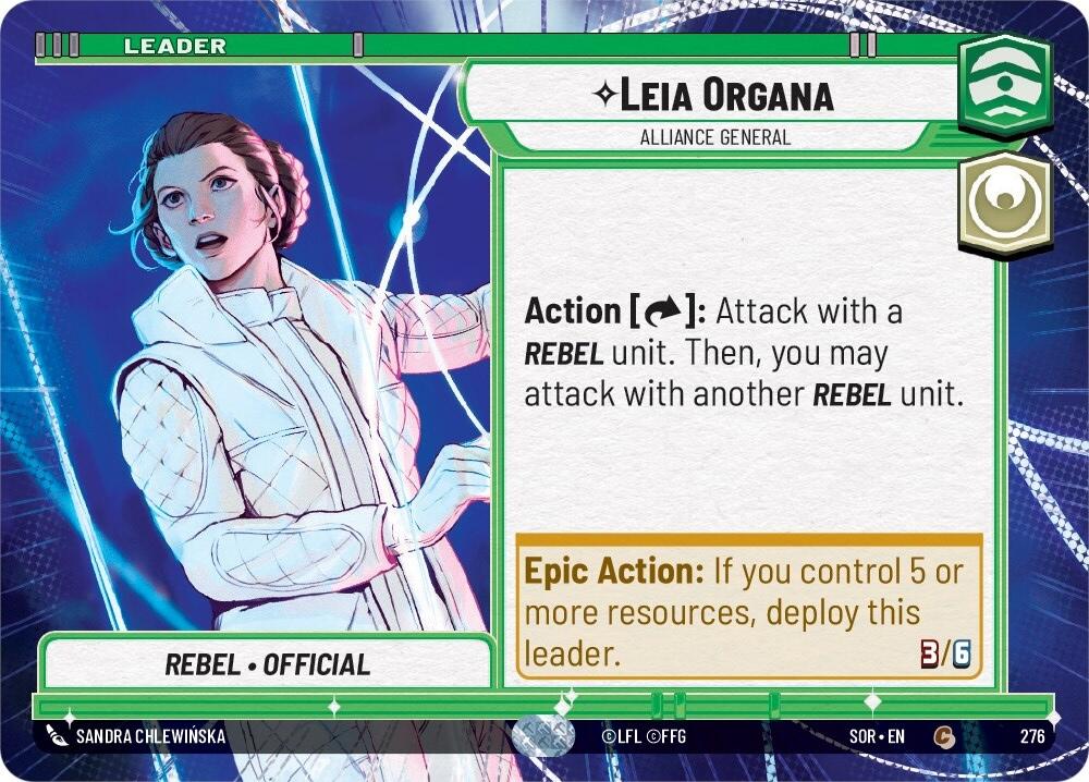 Leia Organa - Alliance General (Hyperspace) (276) [Spark of Rebellion] | Exor Games New Glasgow