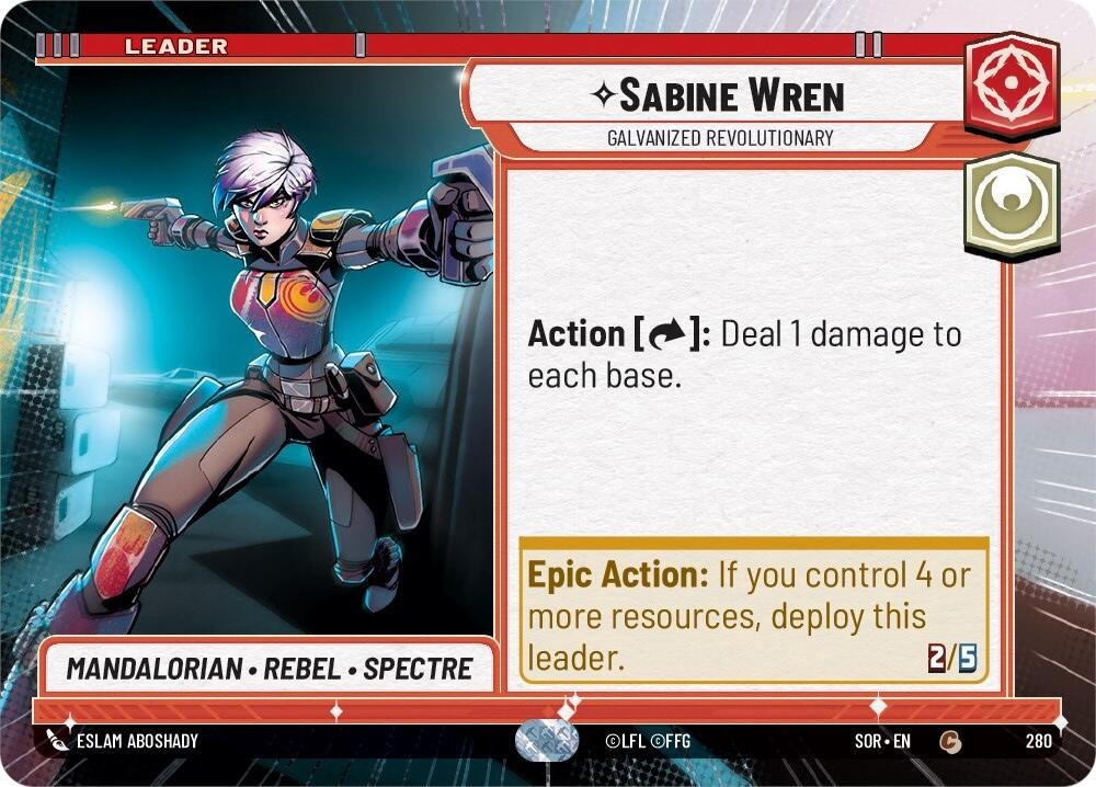 Sabine Wren - Galvanized Revolutionary (Hyperspace) (280) [Spark of Rebellion] | Exor Games New Glasgow