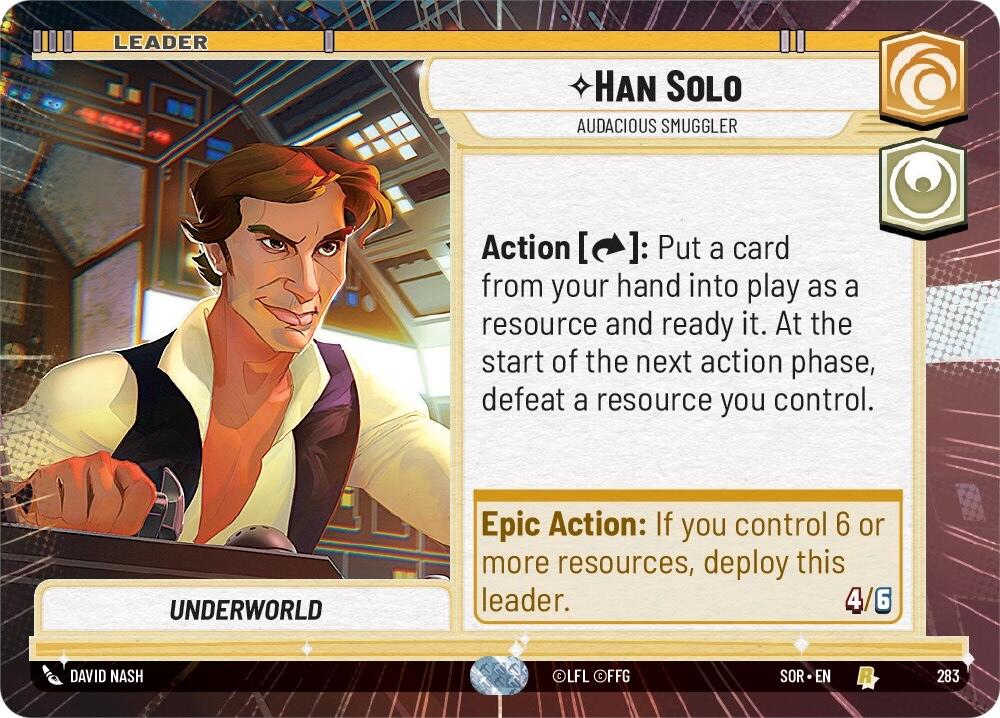 Han Solo - Audacious Smuggler (Hyperspace) (283) [Spark of Rebellion] | Exor Games New Glasgow