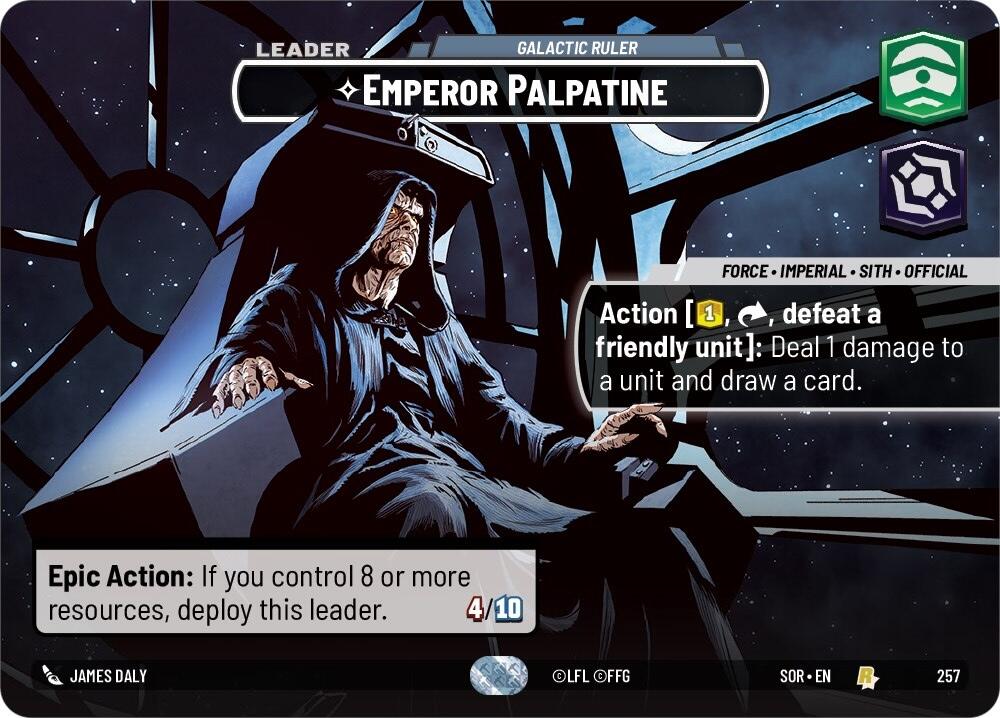 Emperor Palpatine - Galactic Ruler (Showcase) (257) [Spark of Rebellion] | Exor Games New Glasgow