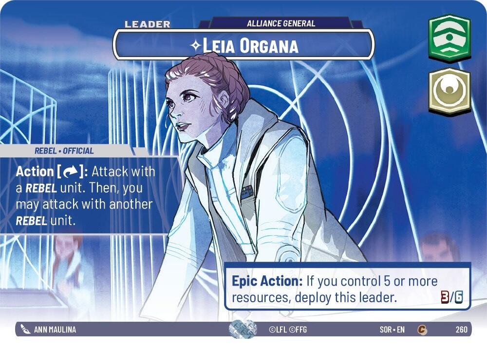 Leia Organa - Alliance General (Showcase) (260) [Spark of Rebellion] | Exor Games New Glasgow