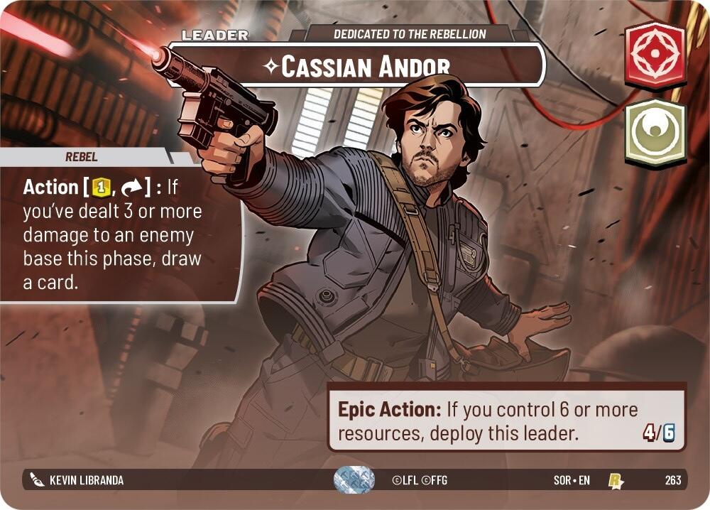 Cassian Andor - Dedicated to the Rebellion (Showcase) (263) [Spark of Rebellion] | Exor Games New Glasgow