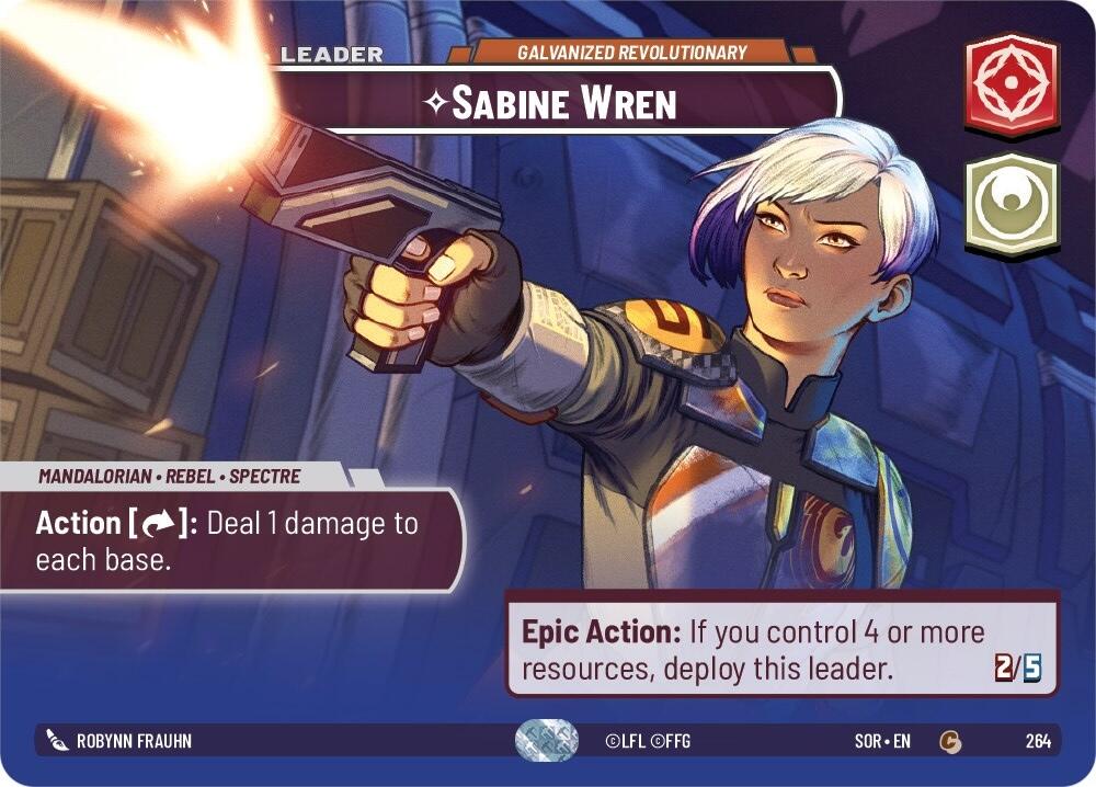 Sabine Wren - Galvanized Revolutionary (Showcase) (264) [Spark of Rebellion] | Exor Games New Glasgow