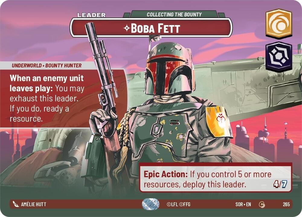 Boba Fett - Collecting the Bounty (Showcase) (265) [Spark of Rebellion] | Exor Games New Glasgow