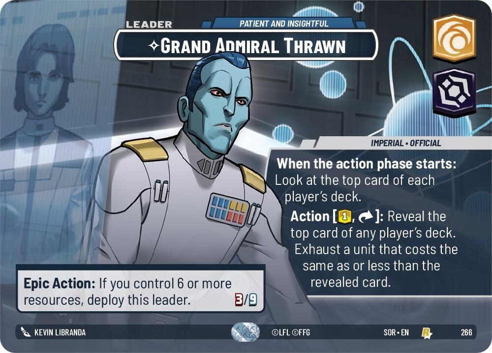 Grand Admiral Thrawn - Patient and Insightful (Showcase) (266) [Spark of Rebellion] | Exor Games New Glasgow