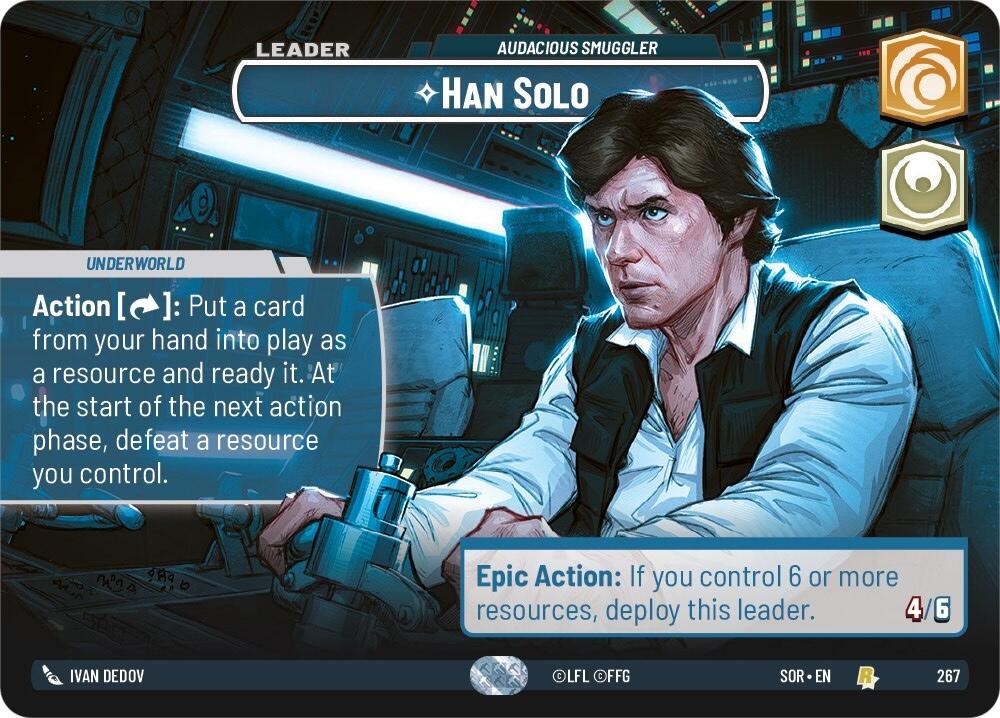 Han Solo - Audacious Smuggler (Showcase) (267) [Spark of Rebellion] | Exor Games New Glasgow