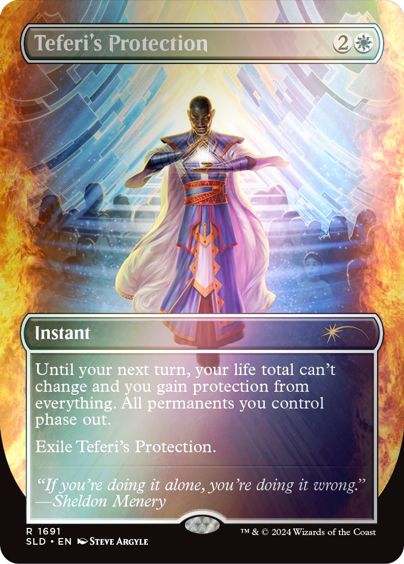 Teferi's Protection (1691) (Rainbow Foil) [Secret Lair Drop Series] | Exor Games New Glasgow