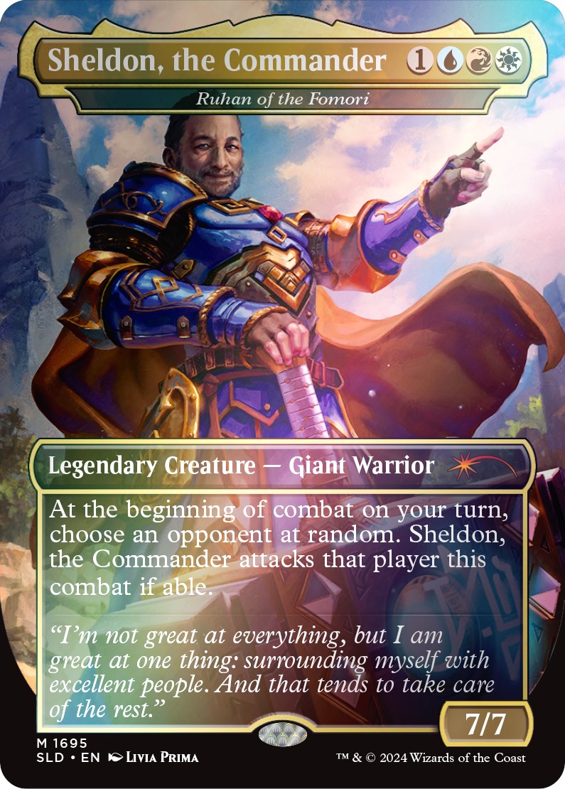 Sheldon, the Commander - Ruhan of the Fomori (Rainbow Foil) [Secret Lair Drop Series] | Exor Games New Glasgow