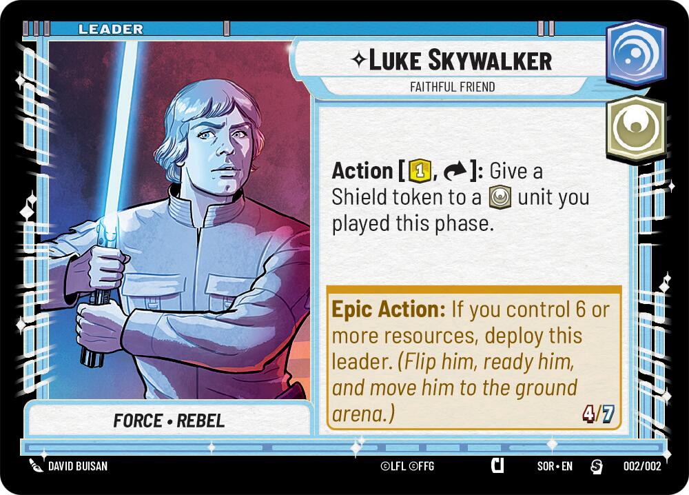 Luke Skywalker - Faithful Friend (002/002) (Prerelease Promo) (002/002) [Spark of Rebellion Promos] | Exor Games New Glasgow