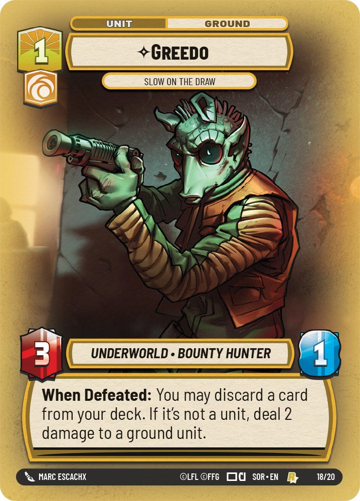 Greedo - Slow on the Draw (18/20) [Spark of Rebellion: Weekly Play] | Exor Games New Glasgow