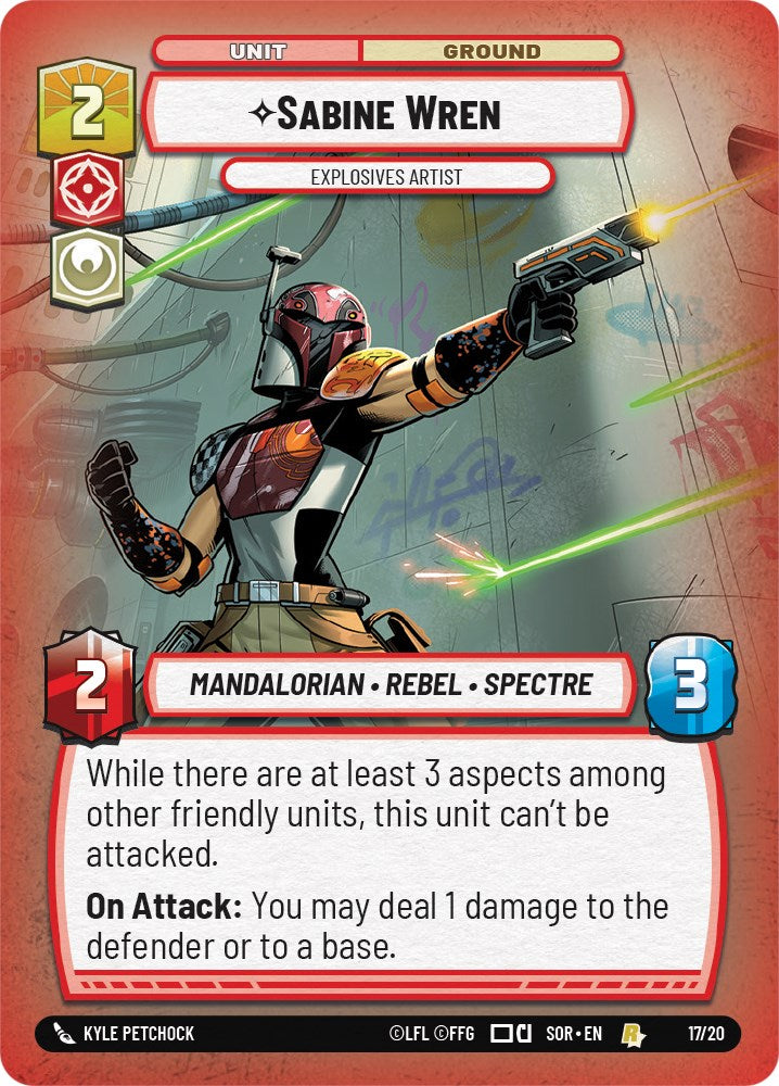 Sabine Wren - Explosives Artist (17/20) [Spark of Rebellion: Weekly Play] | Exor Games New Glasgow