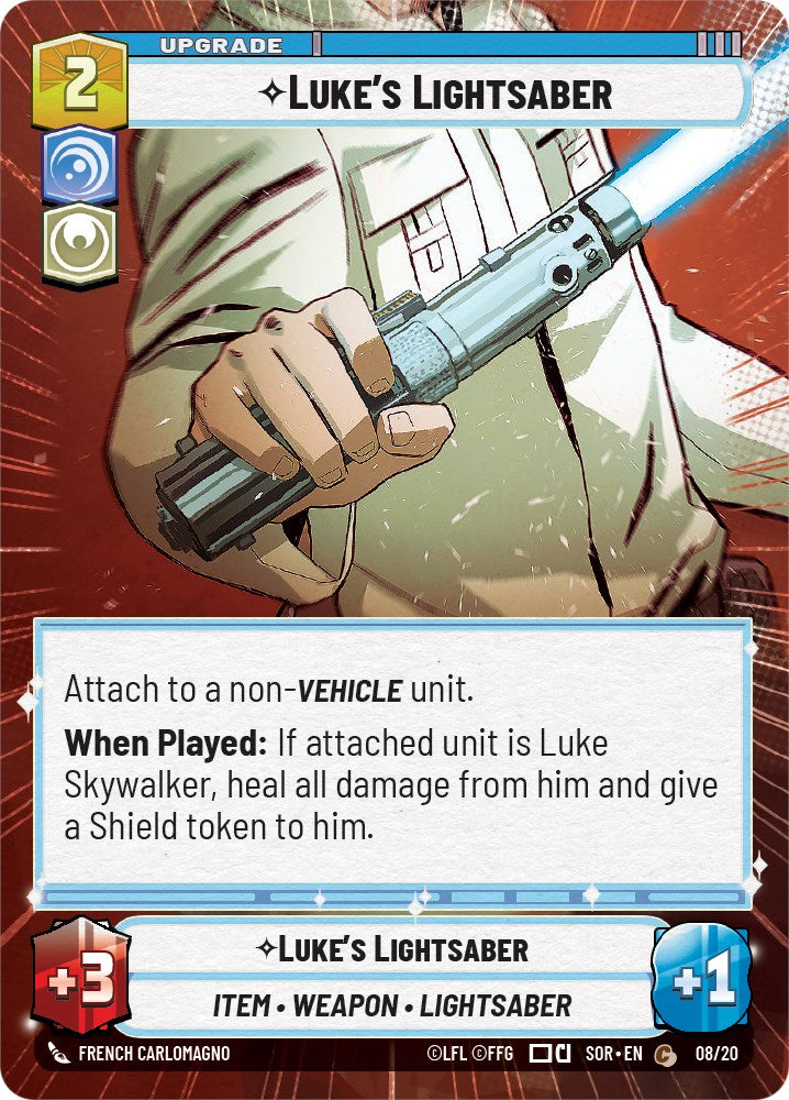 Luke's Lightsaber (Hyperspace) (8/20) [Spark of Rebellion: Weekly Play] | Exor Games New Glasgow