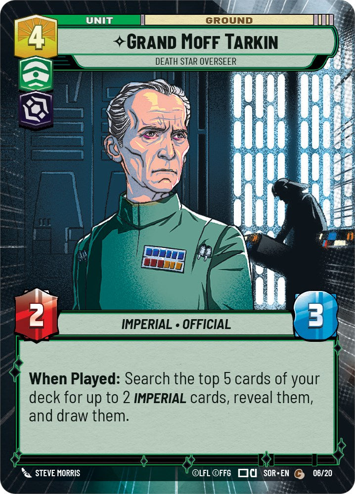 Grand Moff Tarkin - Death Star Overseer (Hyperspace) (6/20) [Spark of Rebellion: Weekly Play] | Exor Games New Glasgow
