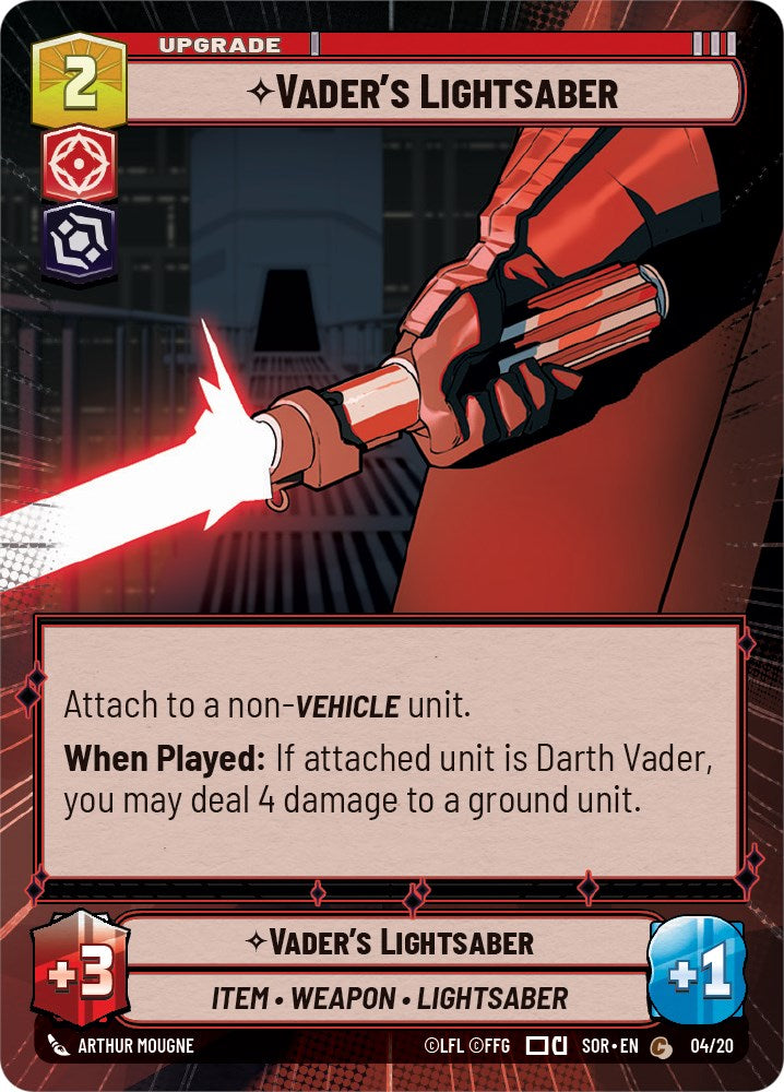 Vader's Lightsaber (Hyperspace) (4/20) [Spark of Rebellion: Weekly Play] | Exor Games New Glasgow