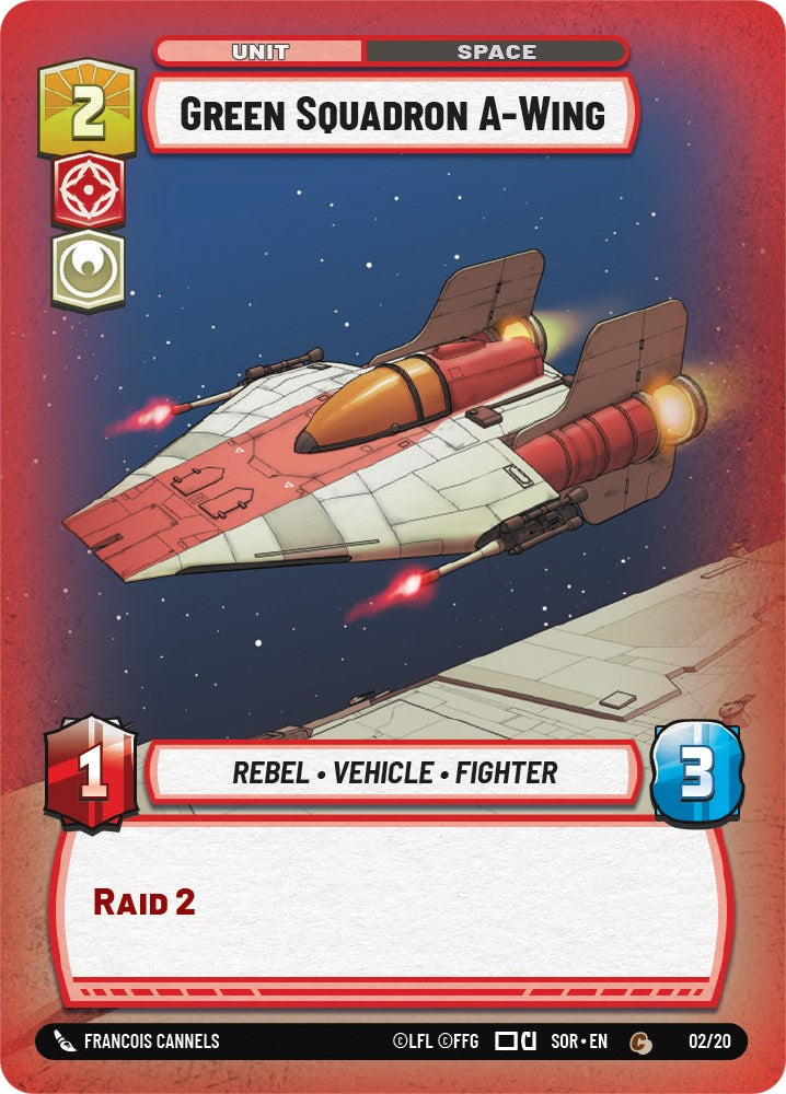 Green Squadron A-Wing (2/20) [Spark of Rebellion: Weekly Play] | Exor Games New Glasgow