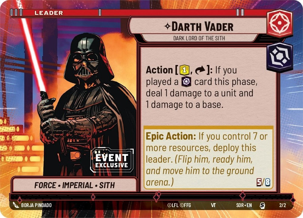 Darth Vader - Dark Lord of the Sith (2/2) (Hyperspace) (Event Promo) (2/2) [Miscellaneous] | Exor Games New Glasgow