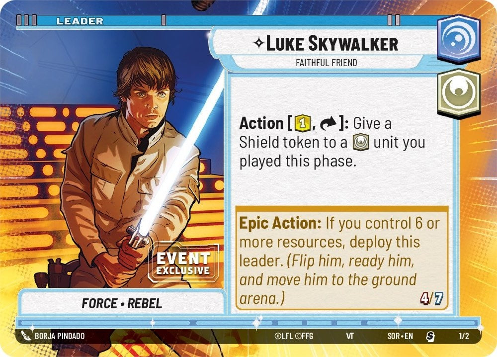 Luke Skywalker - Faithful Friend (1/2) (Hyperspace) (Event Promo) (1/2) [Miscellaneous] | Exor Games New Glasgow